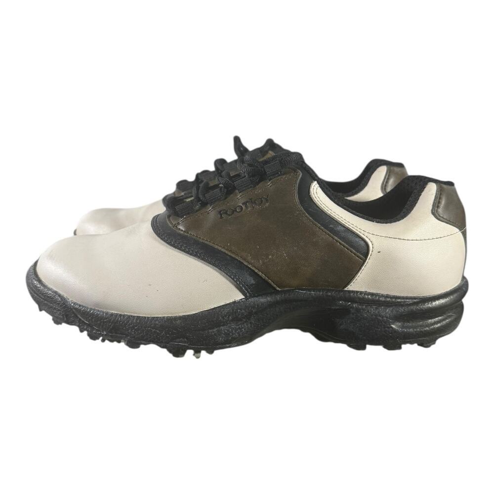 FootJoy Men’s Leather Golf Shoes Size 10 M Spiked Comfort Performance Walking - Picture 4 of 9